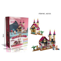 Build Block House Toy Set