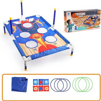 Table Top Ring Tossing and Bean Bag Throwing Game