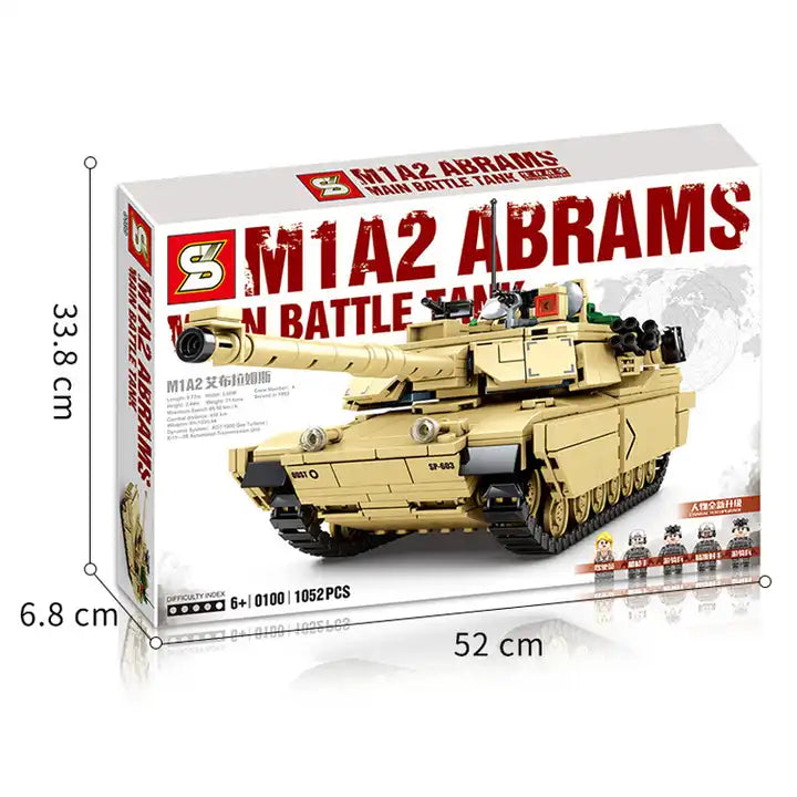 Military Battletank Brick Set