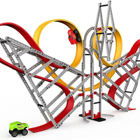 Roller Coaster Race Car Track Model