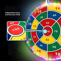 Dart Board for Children with LED Sticky Balls