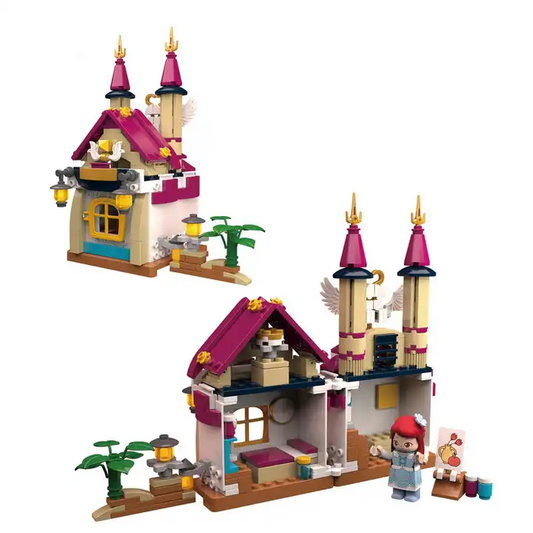 Build Block House Toy Set