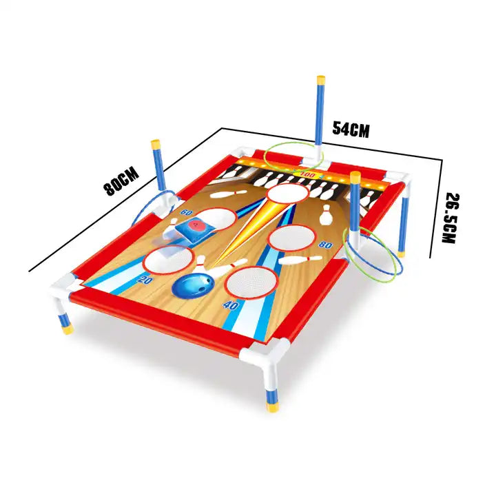 Table Top Ring Tossing and Bean Bag Throwing Game