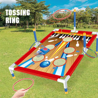 Table Top Ring Tossing and Bean Bag Throwing Game