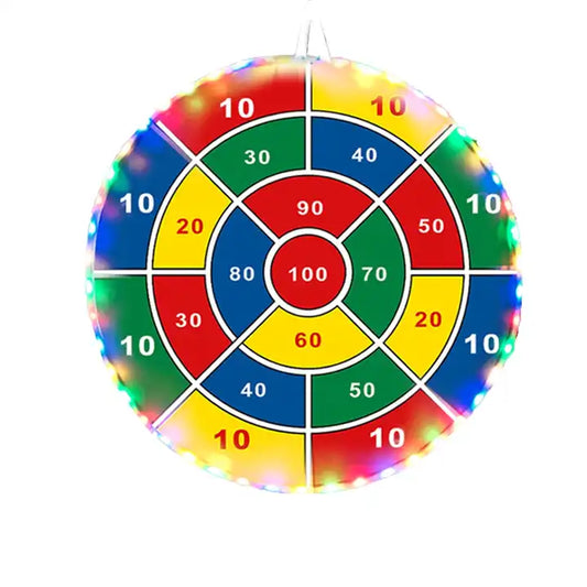 Dart Board for Children with LED Sticky Balls